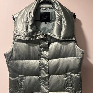 Talbots Metallic Puffer Vest